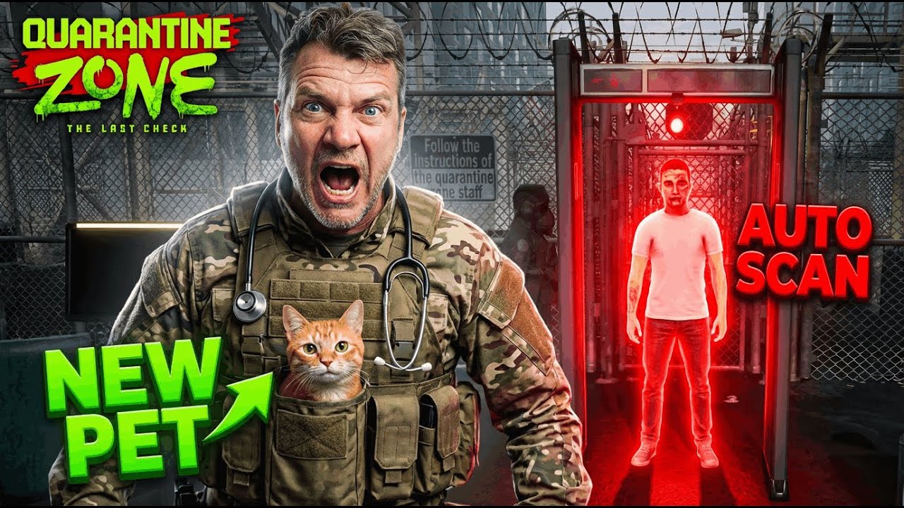 КОТ НА КПП! — Сын стал ЗОМБИ и Имба-Сканер в Quarantine Zone: The Last Check #6