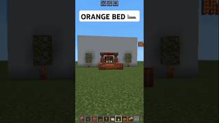MINECRAFT ORANGE BED TUTORIAL SHORT #krish#vecna#mixtape#tepukkartu#montagem#mhaedit#itsmeissie#biel
