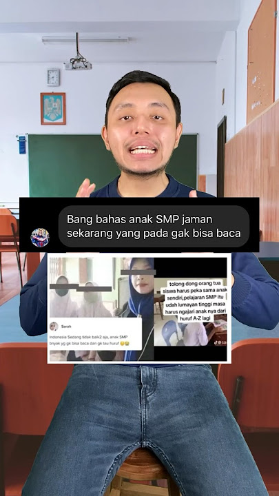Anak SMP pada gak bisa BACA? Kok bisa? #shorts