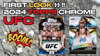 FIRST LOOK!! 2024 TOPPS CHROME UFC HOBBY!! CHAMA !!