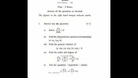 +3 3rd semester mathematics (honours) new course question paper Sambalpur University