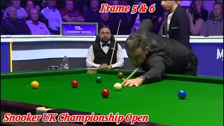 Snooker UK Championship Open Ronnie O’Sullivan VS Hossein Vafaei ( Frame 5 & 6 )