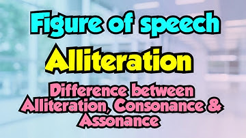 Alliteration| Alliteration figure of speech| Difference between Consonance & Assonance