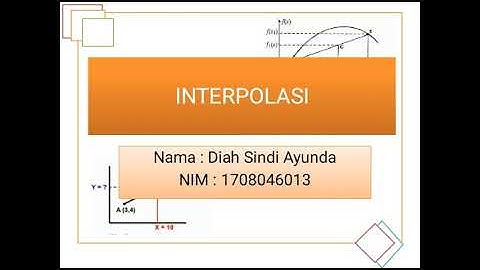 INTERPOLASI POLINOMIAL NEWTON | Tugas Metode Numerik