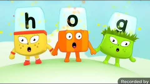 Frog on a dog alphablocks