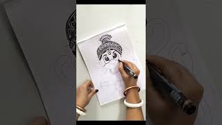 Cute Bal Hanuman Art Tutorial&quot;#youtube #shortvideo #viralshort