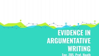 Evidence in Argumentative Writing: Statistics