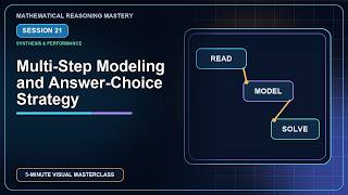 Multi-Step Mathematical Modeling and Answer Strategy | Session 21