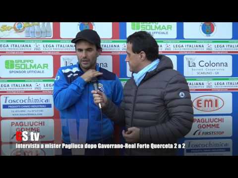 Gs Tv - intervista a mister Pagliuca dopo Gavorrano-Real Forte Querceta 2 a 2