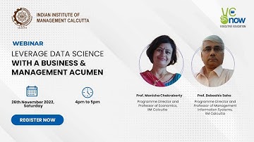 Leverage Data Science with a Business & Management Acumen | IIM Calcutta