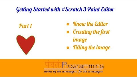 Part 1 - Getting Started  with Vector Drawing Sprites/Characters using Scratch 3 #Scratch #Tutorial