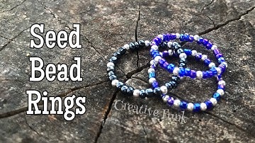 How to make seed bead rings 🔥
