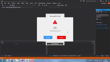 Hướng dẫn tạo MessageBox và AlertBox [Giới thiệu] . Lập trình C#