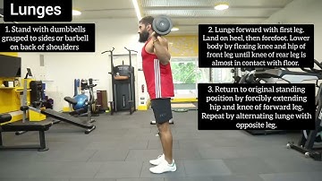 Exercise Library: Lunges #exerciselibrary #workoutvideo #legworkout