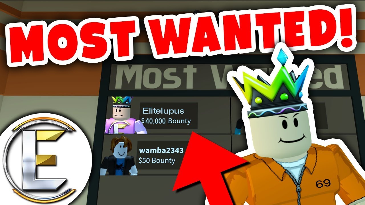 Most Wanted Player In Jailbreak Roblox Youtube - the wanted roblox