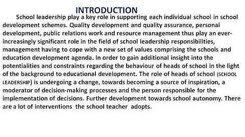 NISHTHA  TRAINING MODEL PORTFOLIO ON SCHOOL LEADERSHIP (MODULE 13)