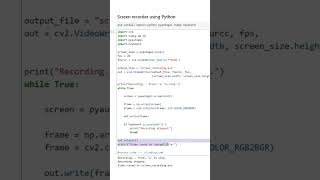 python coding practice code 🖥️ learn python #coding #shorts #trendingshorts #programmingchallenge