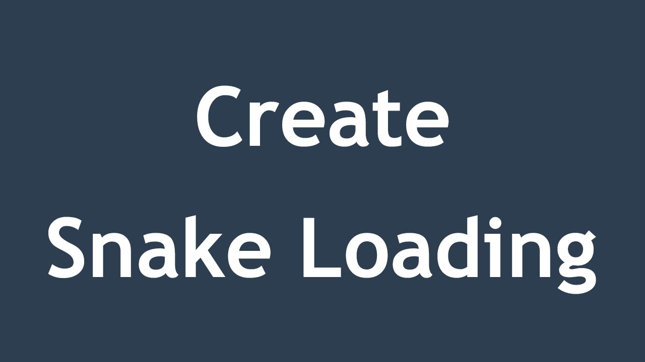 ⁣[ Css3 In Arabic ] #47 - Animation - Create Snake Loading