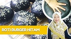 Cara Membuat Roti Burger Hitam  (How to Make Black Burgers) - Durasi: 5.37. 