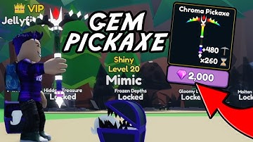 Buying GEM Pickaxe in Mining Simulator 2 (Roblox)