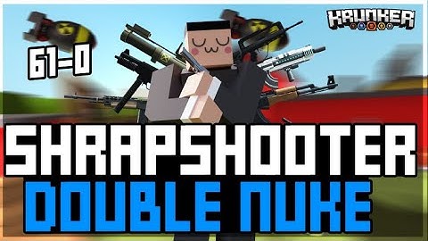Flawless SharpShooter Double nuke 61 - 0 !! Krunker.io