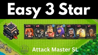 TH9 Valkyrie + Heal Spell Strategy | Easy 3 Star Attack | Clash of Clans