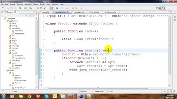 Codeigniter AutoComplete Search