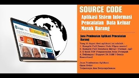 Demo Program Aplikasi Sistem Informasi Pencatatan Data Keluar Masuk Barang
