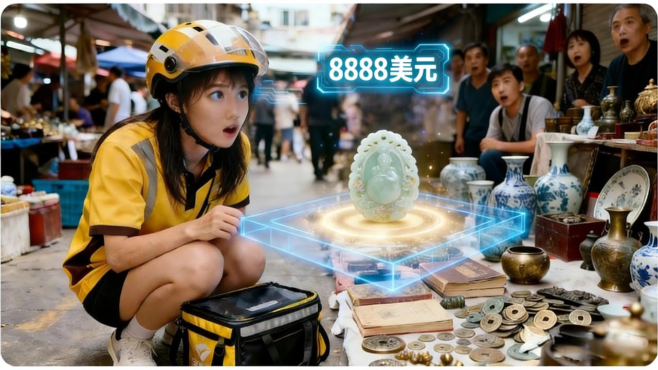 【新剧首发】美女外送員為把奶奶接進城裡住拼命送單，出車禍後覺醒鑑寶神眼，文物真偽價格一看便知！#無腦劇 #完結短劇#短劇