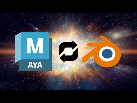 Fast automated import/export between Maya and Blender