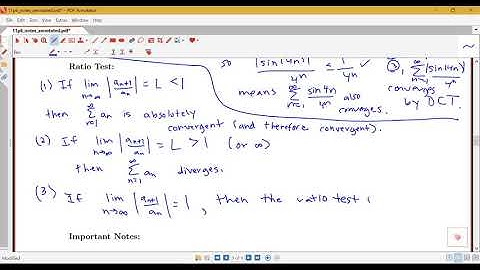 Introduction to the Ratio Test (Section 11.6, part 3)