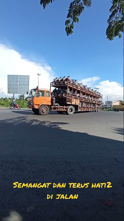 TRUCK TRAILER TINGKAT 3 MUAT MOTOR .. 😎