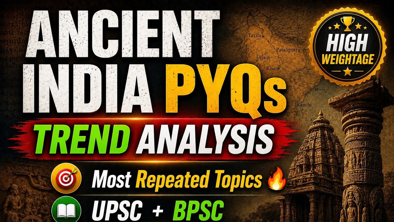 Last 30 Years PYQs of Ancient India 🚀 | Trend Analysis for UPSC/ BPSC ...
