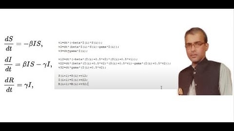 Second Order Runge-Kutta Method for SIR Model l Matlab Coding l Dr Yasir Nawaz