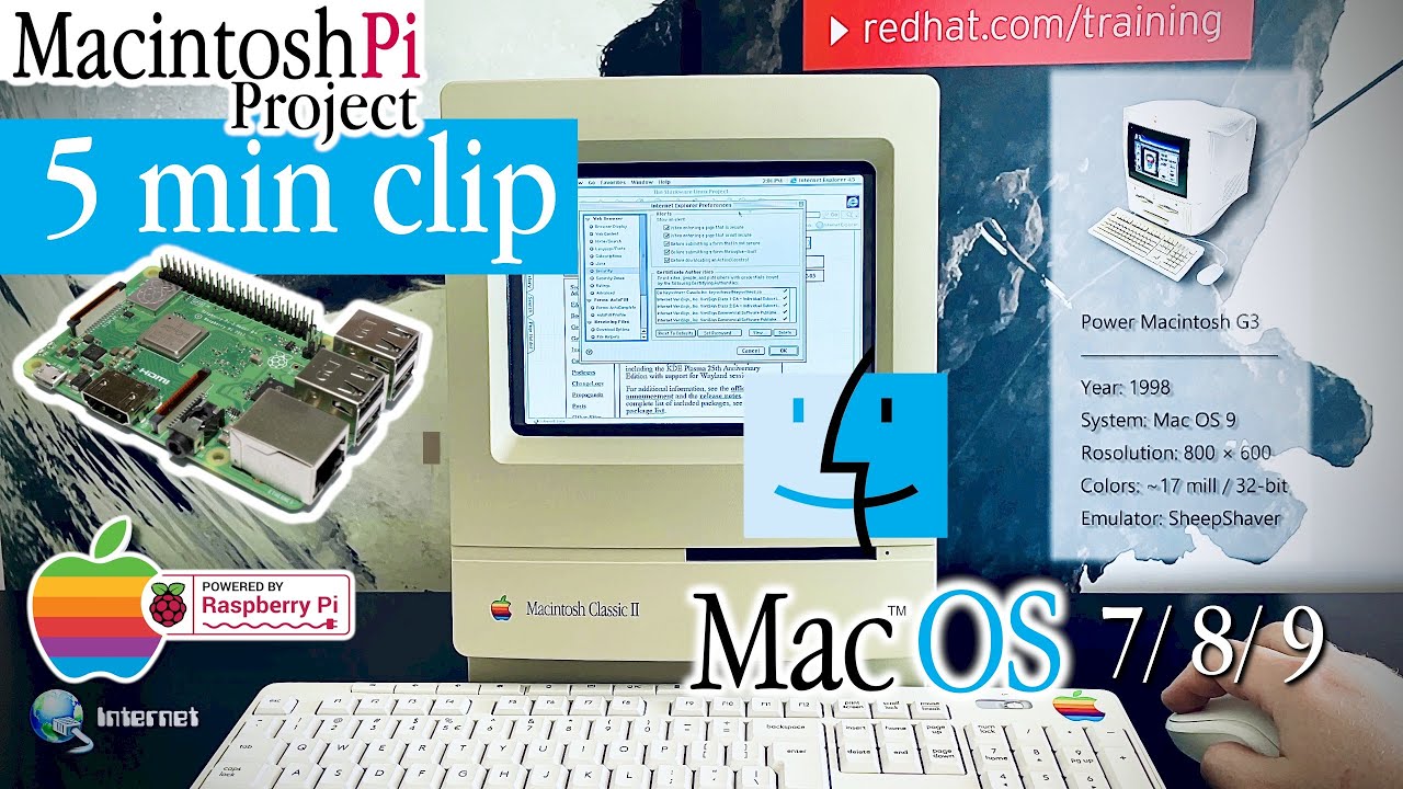 MacintoshPi - Mac OS 7/8/9 + Commodore for Raspberry Pi - YouTube