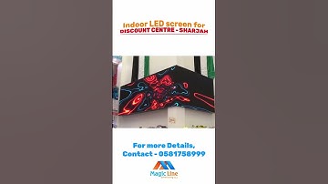 Indoor LED screen!!  #dubai #outdooradvertising #ledscreen #uae #printing