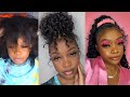 2 Fast Crochet Hairstyles w/ DALVA ULTIMA PRE LOOPED HAIR (MESSY PINEAPPLE BUN &amp; HIGH PONYTAIL)