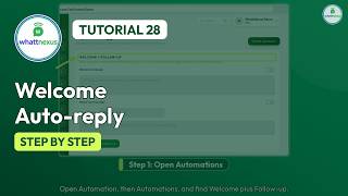 Information How to set auto reply in WhatsApp: welcome & follow-up messages | WhattNexus News