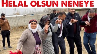 Damadın nenesi halay başında Görümce , kaynana , elti hepsi gelini karşıladı ığdır erhacı köyü