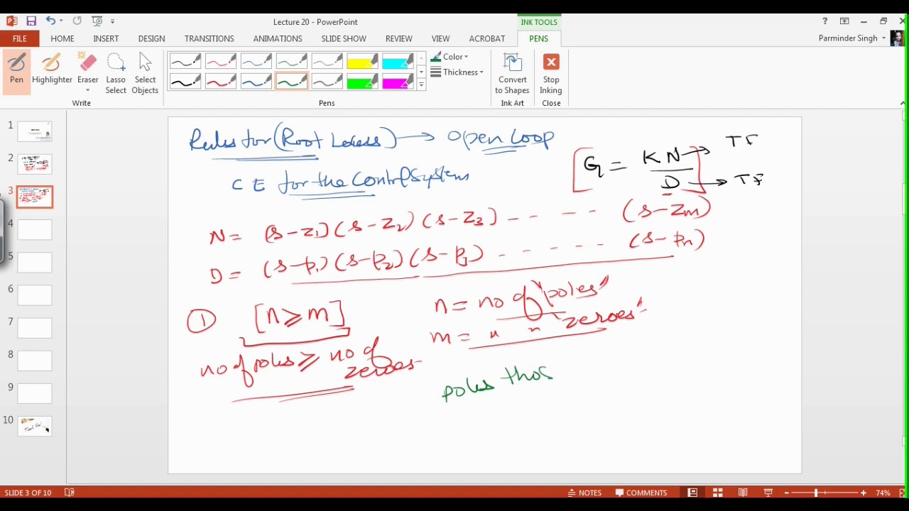 Lecture 20 : Root Locus part 1 - YouTube