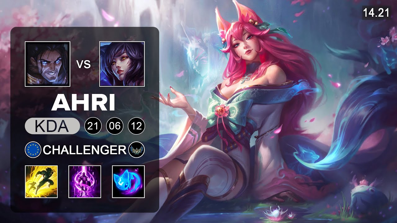 Ahri vs Sylas Mid - EUW Challenger - Patch 14.21 Season 14