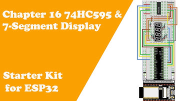 Chapter 16 74HC595 & 7-Segment Display Starter Kit for ESP32