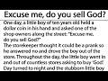 Excuse me, do you sell God..?