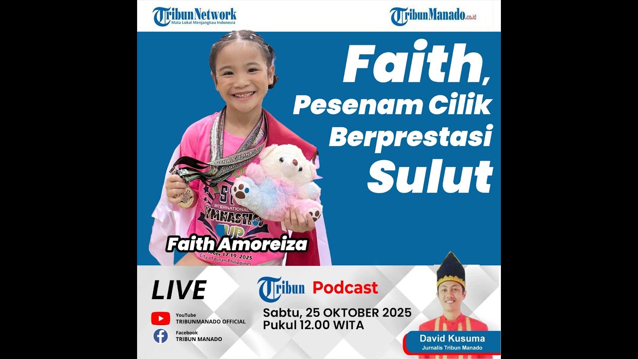 Tribun Podcast: Faith, Pesenam Cilik Berprestasi Sulut