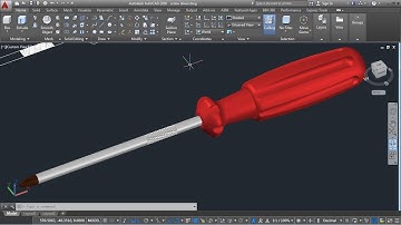 AutoCAD 3D, Screwdriver, How to draw screwdriver, autoCAD THE END