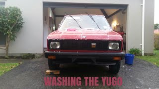 Washing The Yugo (Photos)