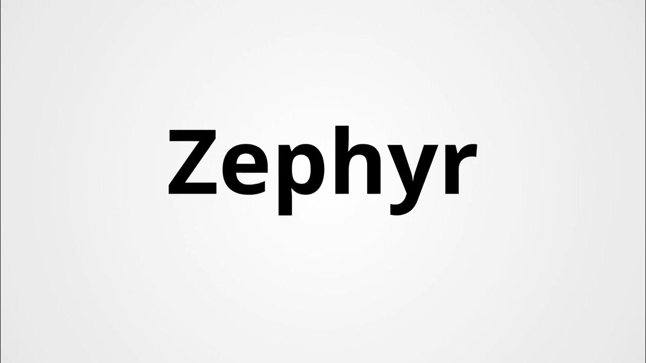 Zephyr Definition & Pronunciation Learn English Vocabulary YouTube