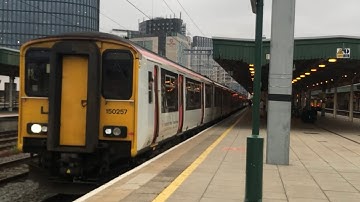 *RARE GWR AND TFW COMBO* 2 Class 150s and a GWR 158 Leaves Cardiff Central.
