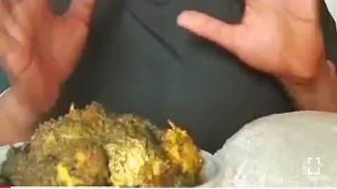 AFRICA FOOD MUKBANG EATING POUNDED YAM AND VEGETABLES SOUP FOR 7MINS EATING #gracewithvanessa #asmr