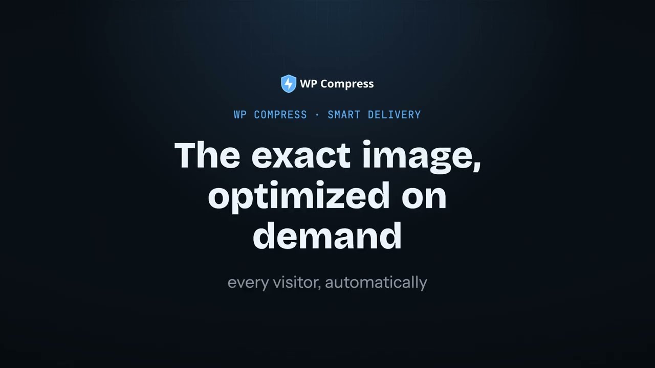 The exact image, optimized on demand